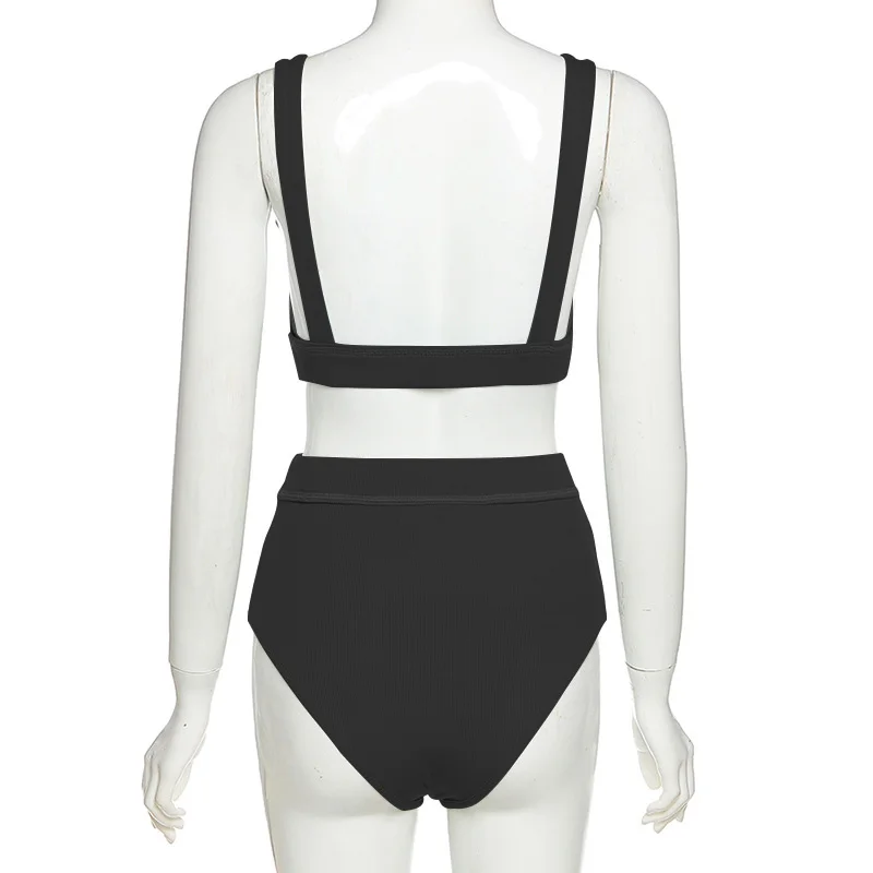 2021 Casual Sporty Ribbed Women Matching Sets Sleeveless Workout Active Wear 2 Piece Outfits Fitness Crop Top And Briefs Set
2021 Casual Sporty Ribbed Women Matching Sets Sleeveless Workout Active Wear 2 Piece Outfits Fitness Crop Top And Briefs Set