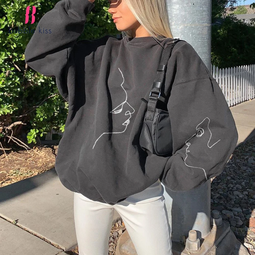 Women Hoodies Vintage Basic Fashion Long Sleeve Sweatshirt 2020 Oversized Hip Hop Printing Loose Leisure Clothing Female Tops
Women Hoodies Vintage Basic Fashion Long Sleeve Sweatshirt 2020 Oversized Hip Hop Printing Loose Leisure Clothing Female Tops