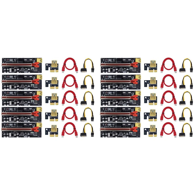Riser 009C Plus PCI-E PCIE Райзер для видеокарты PCI Express адаптер Molex 6Pin SATA к USB 3,0 кабель X1 X16
Riser 009C Plus PCI-E PCIE Райзер для видеокарты PCI Express адаптер Molex 6Pin SATA к USB 3,0 кабель X1 X16