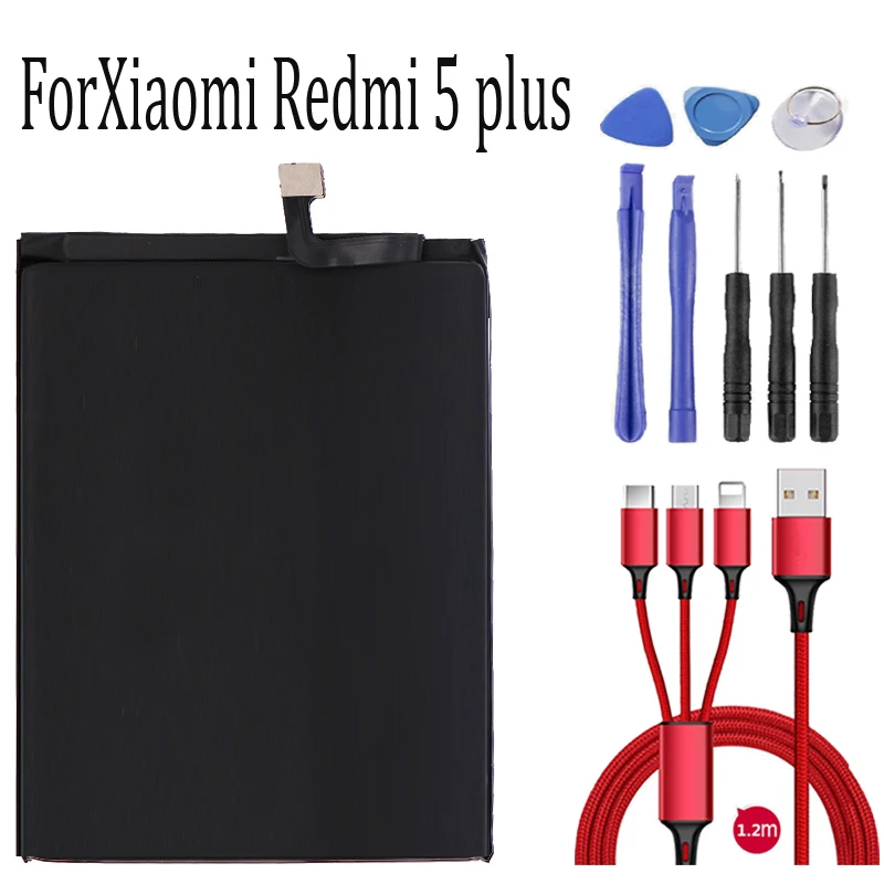 Аккумулятор BN44 на 4000 мАч для Xiaomi Hongmi 5 Plus Redmi plus аккумулятор 99 дюйма USB-кабель и