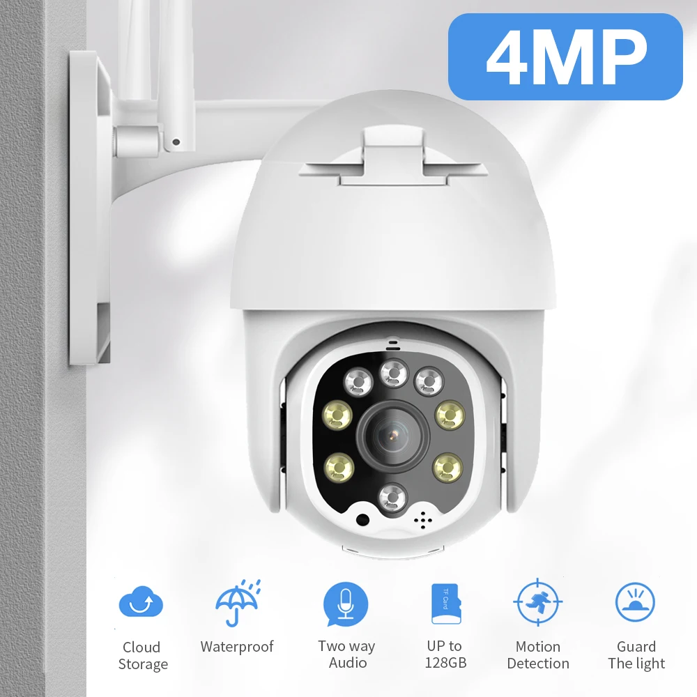 Sdever 4 МП PTZ Wifi камера наружная IP скоростная купольная Беспроводная CCTV