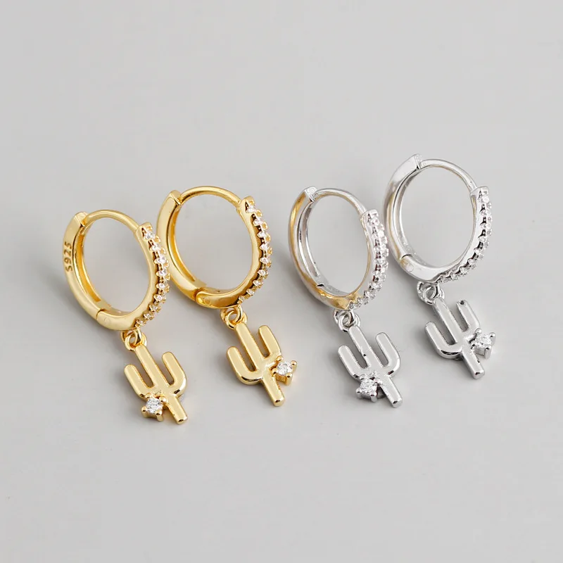1Pair 925 Sterling Silver Earrings for Women Inlaid Zircon Cactu Long Hanging Earrings Ear Cuffs Silver 925 Jewelry
1Pair 925 Sterling Silver Earrings for Women Inlaid Zircon Cactu Long Hanging Earrings Ear Cuffs Silver 925 Jewelry