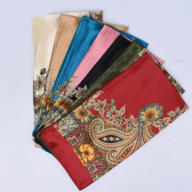 Big Cashew Flower Silk Satin Scarves Hair Scarf Kerchief 90*90cm Square Neckerchief Headband Fashion Hijab Scarf For Women
Big Cashew Flower Silk Satin Scarves Hair Scarf Kerchief 90*90cm Square Neckerchief Headband Fashion Hijab Scarf For Women