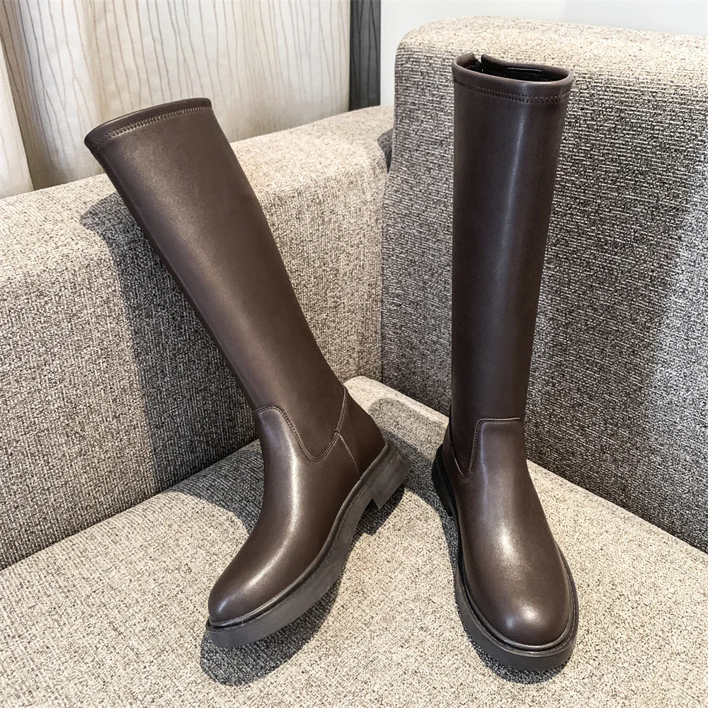 Fat Women Boots Widened Large Size 34-43 Boots Women's New Wild Thin Long Boots Flat-bottomed Stretch High-top Knight Boots
Fat Women Boots Widened Large Size 34-43 Boots Women's New Wild Thin Long Boots Flat-bottomed Stretch High-top Knight Boots