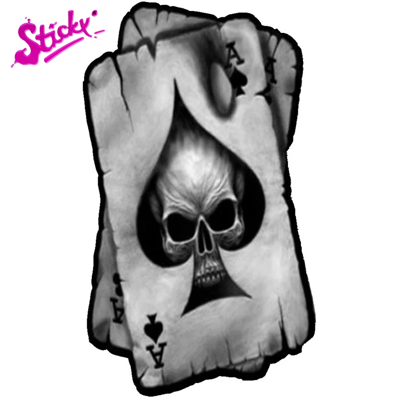 STICKY Ace of Spades Skull Car Sticker Decal Decor Motorcycle Off-road Laptop Trunk Guitar PVC Vinyl Stickers
STICKY Ace of Spades Skull Car Sticker Decal Decor Motorcycle Off-road Laptop Trunk Guitar PVC Vinyl Stickers