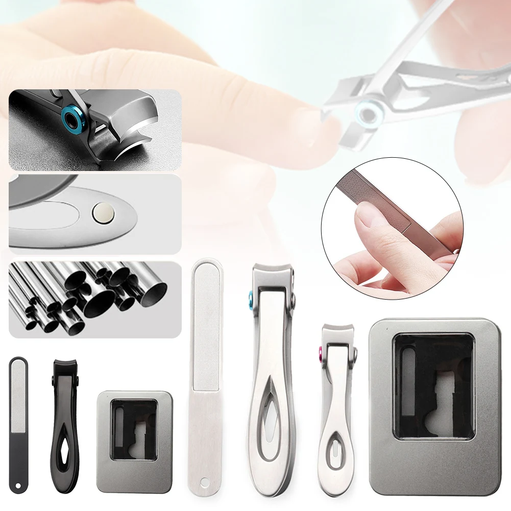 Nail Clipper for Fingernail and Toenail Stainless Steel Large Jaw Nail Cutter with a File, Storage Case
Nail Clipper for Fingernail and Toenail Stainless Steel Large Jaw Nail Cutter with a File, Storage Case