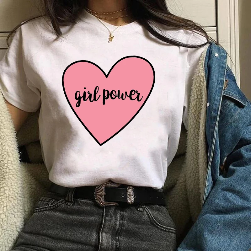 Ladies Harajuku Casual T Shirt Women Girl Power Hand Flower Graphic Feminist Short Sleeve Tops Tee Female Summer Fashion T-Shirt
Ladies Harajuku Casual T Shirt Women Girl Power Hand Flower Graphic Feminist Short Sleeve Tops Tee Female Summer Fashion T-Shirt