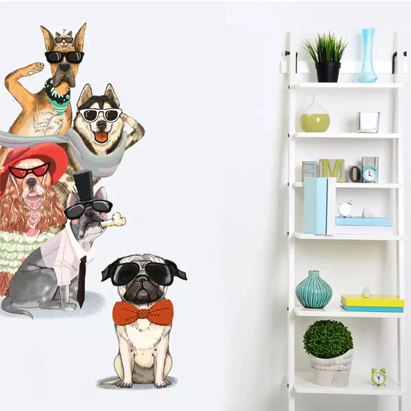 Cartoon Dog Vinyl Wall Stickers Kids Room Decoration Wall Decals Sticker Animal Self-adhesive Wallstickers Home Decor Art Poster
Cartoon Dog Vinyl Wall Stickers Kids Room Decoration Wall Decals Sticker Animal Self-adhesive Wallstickers Home Decor Art Poster