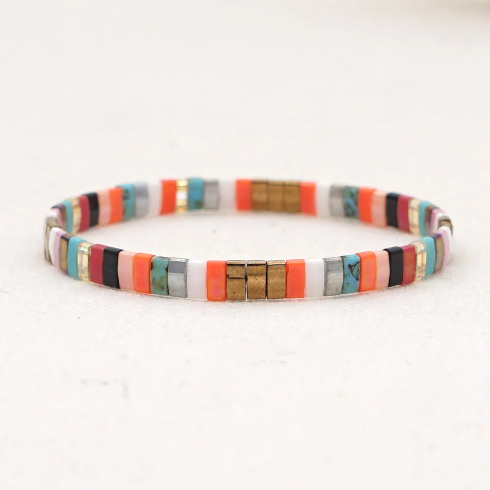 Go2Boho Boho Summer Miyuki Bracelet Real Japan Tila Glass Beads Bracelets For Women Handmade Friends Gift Pulseras Jewellery | Украшения и