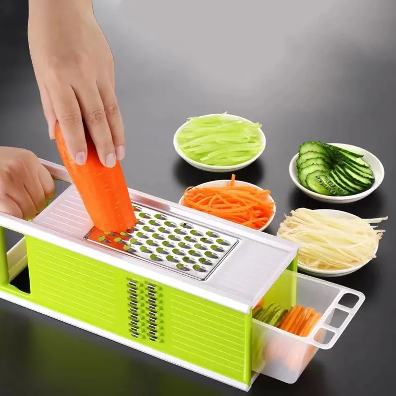 Vegetable Cutter Artifact Kitchen Accessories Potato Carrot Shredded on All Sides Without Hurting Hands Multifunctional Slicer
Vegetable Cutter Artifact Kitchen Accessories Potato Carrot Shredded on All Sides Without Hurting Hands Multifunctional Slicer