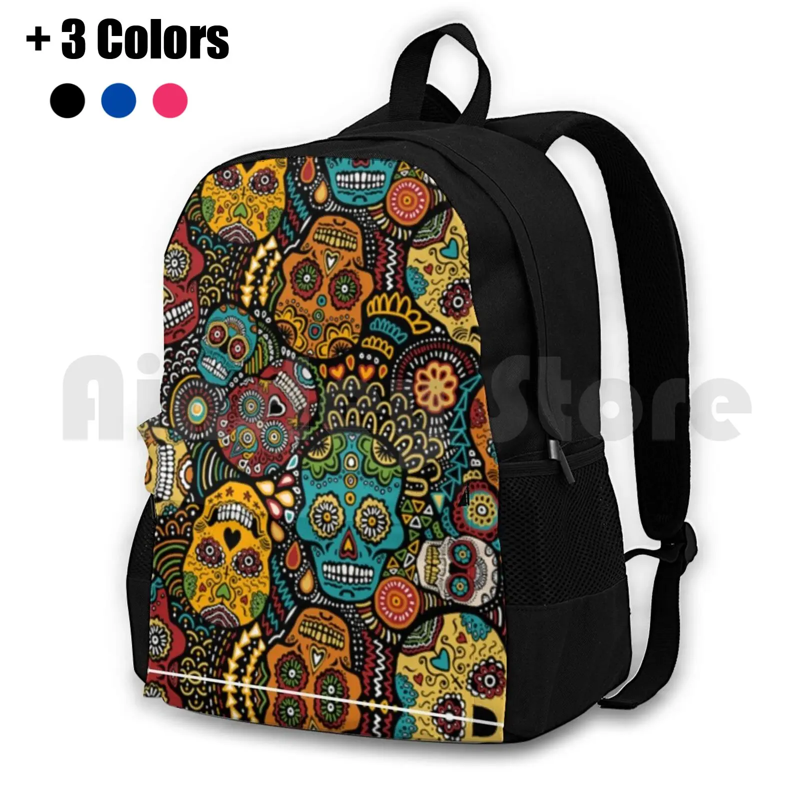 Calaveras Outdoor Hiking Backpack Waterproof Camping Travel Dia De Los Muertos Day Dead Calavera Sugar Skull
Calaveras Outdoor Hiking Backpack Waterproof Camping Travel Dia De Los Muertos Day Dead Calavera Sugar Skull