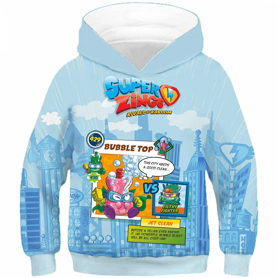 Superzings Series 6 Bubble Cherry Combo 12 Color Boys Girls Hoodies Kids Super Zings Sweatshirts Children Pullover Clothing Tops
Superzings Series 6 Bubble Cherry Combo 12 Color Boys Girls Hoodies Kids Super Zings Sweatshirts Children Pullover Clothing Tops