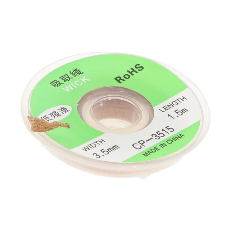 Оплетка для припоя из меди, длина 1,5 м, ширина 3,5 мм
Оплетка для припоя из меди, длина 1,5 м, ширина 3,5 мм