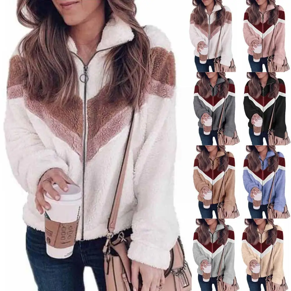 Lady's Plush Hoodie Zipper Cardigan Clash Tweed Coat Jacket Sweater Shirt Jacket O2P4
Lady's Plush Hoodie Zipper Cardigan Clash Tweed Coat Jacket Sweater Shirt Jacket O2P4