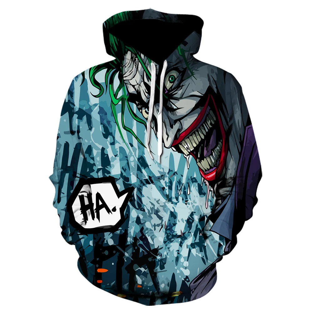 3D Printing Clown Hoodie Men's Playing Card Mask Hoodie Sweatshirt Harajuku Casual Top Streetwear S-4XL
3D Printing Clown Hoodie Men's Playing Card Mask Hoodie Sweatshirt Harajuku Casual Top Streetwear S-4XL
