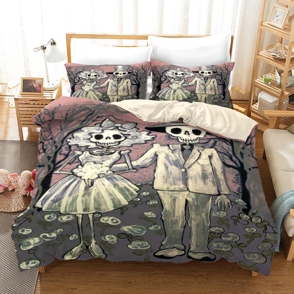 3D Skull Duvet Cover Set for Girls Boys Kids Teen Horror Comforter Cover with 2 Pillow Case Lightweight Microfiber Quilt Cover 
3D Skull Duvet Cover Set for Girls Boys Kids Teen Horror Comforter Cover with 2 Pillow Case Lightweight Microfiber Quilt Cover