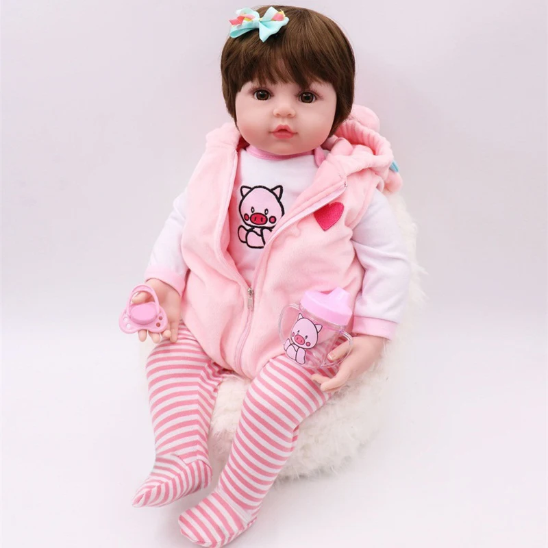 47cm Reborn Baby Toy Dolls Soft Silicone Vinyl Dolls Pretend Play Toys kids Playmates Creative Birthdays Gifts
47cm Reborn Baby Toy Dolls Soft Silicone Vinyl Dolls Pretend Play Toys kids Playmates Creative Birthdays Gifts