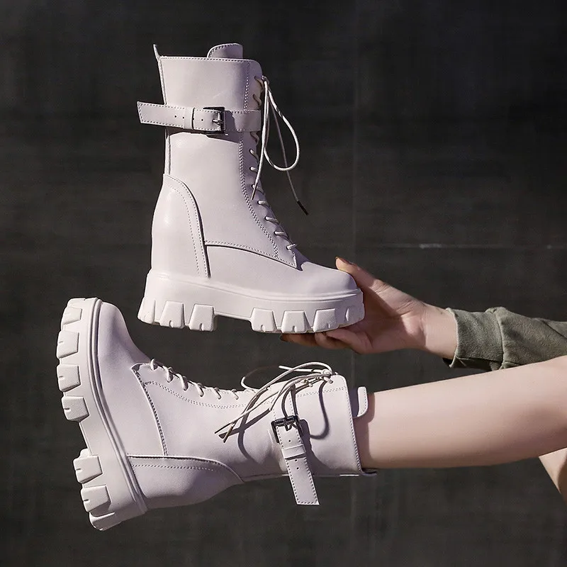 European And American Style Mid-Calf Boots Autumn Winter New Platform Wedges Booties 10cm Super High Heel Womens
European And American Style Mid-Calf Boots Autumn Winter New Platform Wedges Booties 10cm Super High Heel Womens