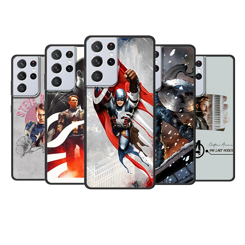 Marvel Captain America Avengers for Samsung Galaxy S21 S20 FE Ultra Plus S10 S9 S8 S7 S6 Edge 5G Silicone Black Soft Phone Case
Marvel Captain America Avengers for Samsung Galaxy S21 S20 FE Ultra Plus S10 S9 S8 S7 S6 Edge 5G Silicone Black Soft Phone Case