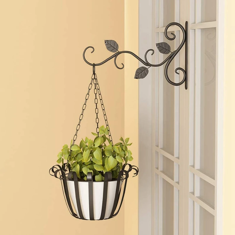 European Style Wall Hanging Flower Pot Support Bracket Hook Iron Hanger Plants Holder Balcony Home Decor
European Style Wall Hanging Flower Pot Support Bracket Hook Iron Hanger Plants Holder Balcony Home Decor