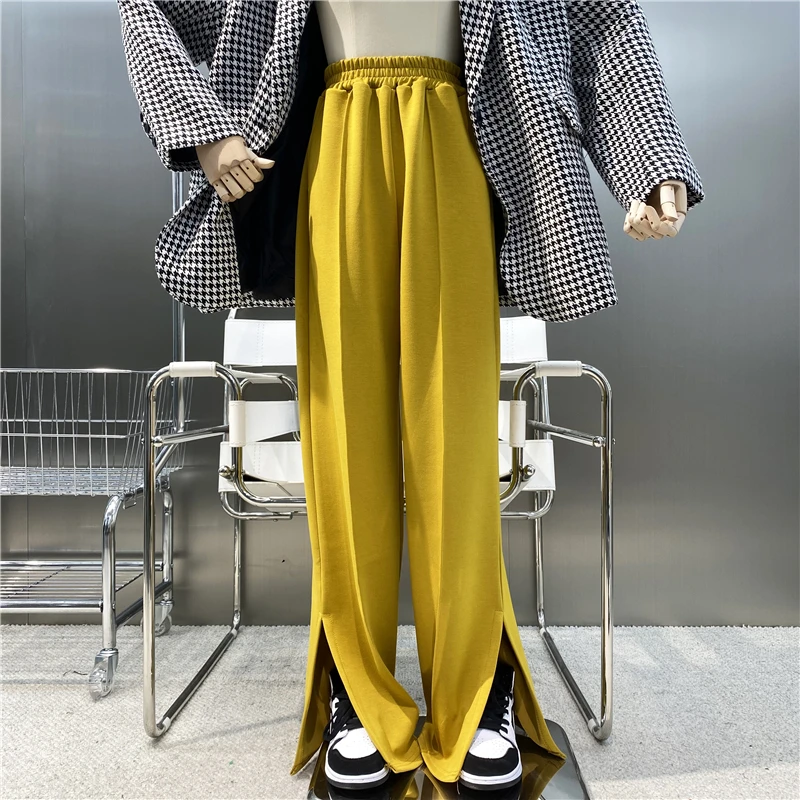 New Brand Original Design 2021 High Waist Side Slit Straight Tube Floor Mops Are Thin And Versatile Casual Wide Leg Pants
New Brand Original Design 2021 High Waist Side Slit Straight Tube Floor Mops Are Thin And Versatile Casual Wide Leg Pants