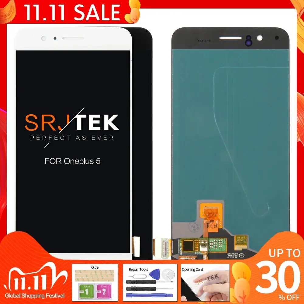 5.5" AMOLED Original LCD for Oneplus 5 Display Touch Screen with Frame Replace for OnePlus 5 Display A5000 One Plus 5 LCD
5.5" AMOLED Original LCD for Oneplus 5 Display Touch Screen with Frame Replace for OnePlus 5 Display A5000 One Plus 5 LCD