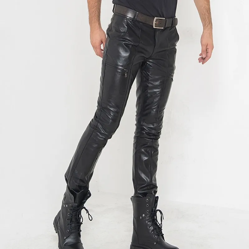 Genuine Leather Mens Pants Autumn 2020 Hot Fashion Real Sheepskin Biker Slim Skinny Long Trouser Casual Streetwear Pantalon Male
Genuine Leather Mens Pants Autumn 2020 Hot Fashion Real Sheepskin Biker Slim Skinny Long Trouser Casual Streetwear Pantalon Male