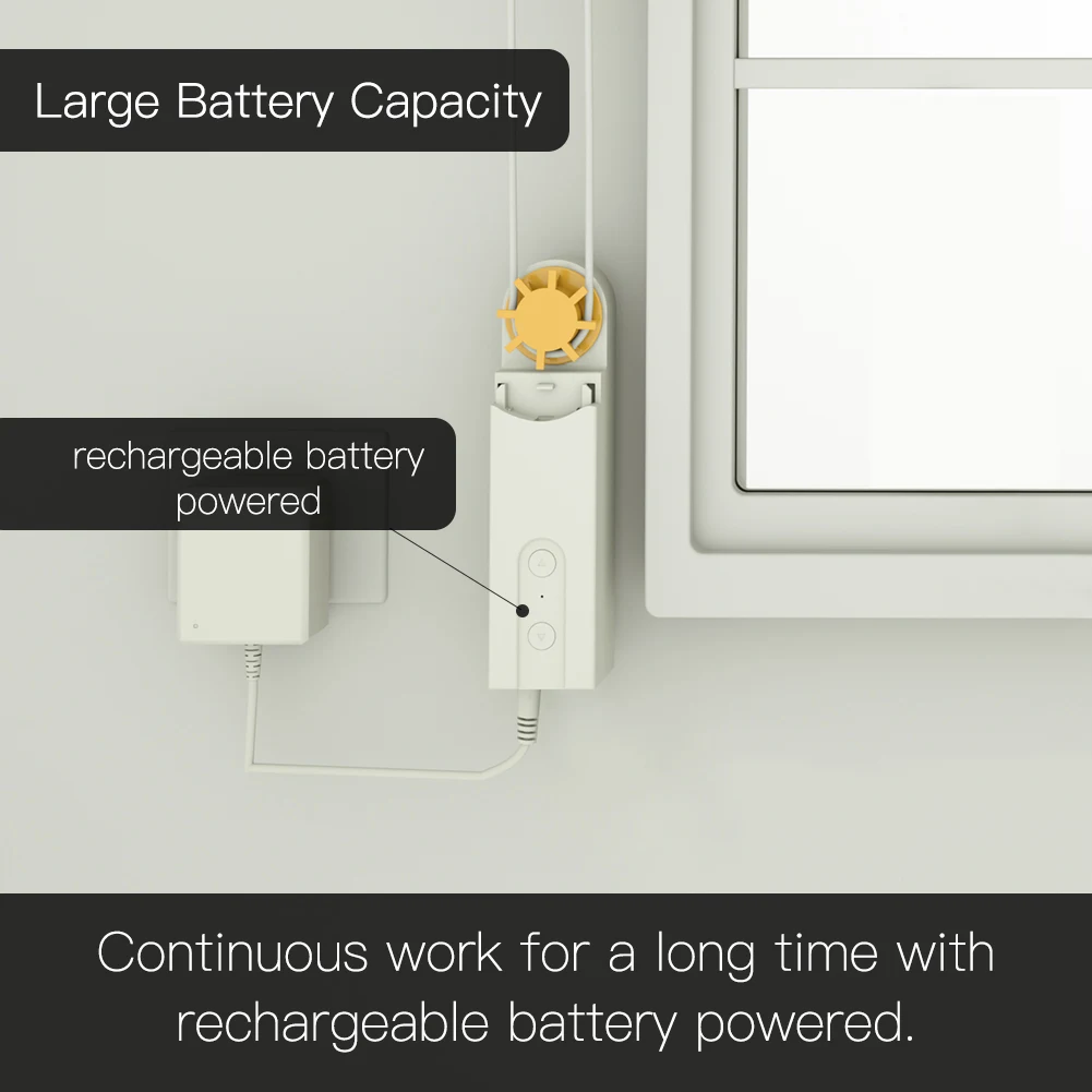 Smart Rope Motor 3.0 Mobile APP Mode Setting Timed Switch Roller Blinds Work With Alexa Google Home Smart Home Update Version
Smart Rope Motor 3.0 Mobile APP Mode Setting Timed Switch Roller Blinds Work With Alexa Google Home Smart Home Update Version