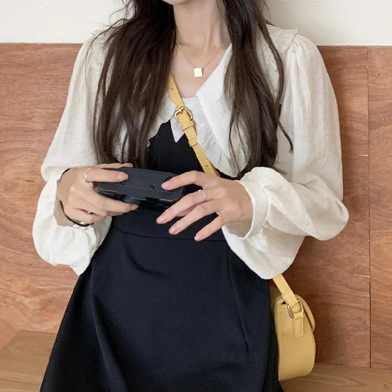 Fake Two Piece Long Sleeved Dress Women's Dress Spring Autumn 2021 French Small Gentle Chic Long Skirt Rac
Fake Two Piece Long Sleeved Dress Women's Dress Spring Autumn 2021 French Small Gentle Chic Long Skirt Rac