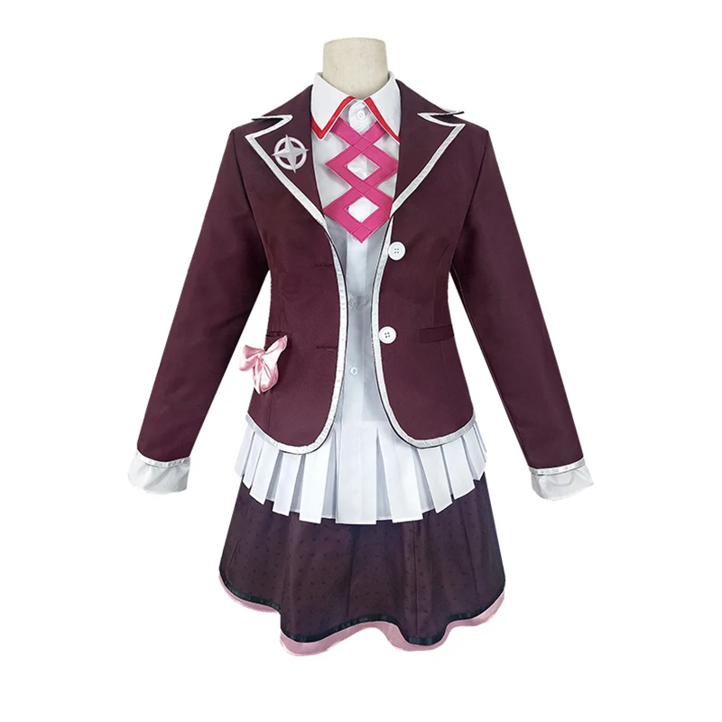 

Anime Cosplay Zettai Zetsubo Shojo: Danganronpa Another Episode Kotoko Utsugi Costume School Uniform Full Set Dangan Ronpa Wig