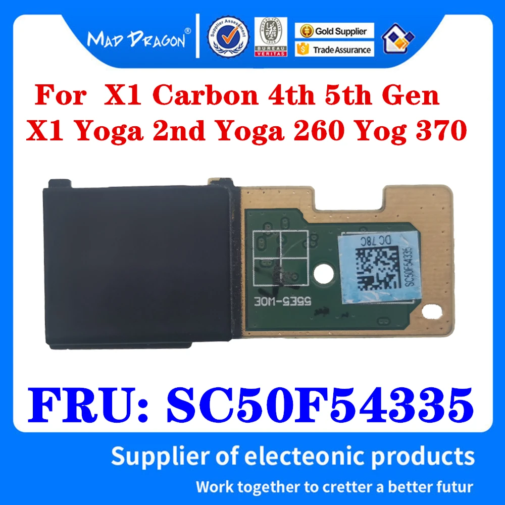NEW Original Fingerprint Reader Card For Lenovo Thinkpad X1 Carbon 4th 5th Gen X1 Yoga 2nd Yoga 260 Yog 370 Laptop SC50F54335
NEW Original Fingerprint Reader Card For Lenovo Thinkpad X1 Carbon 4th 5th Gen X1 Yoga 2nd Yoga 260 Yog 370 Laptop SC50F54335