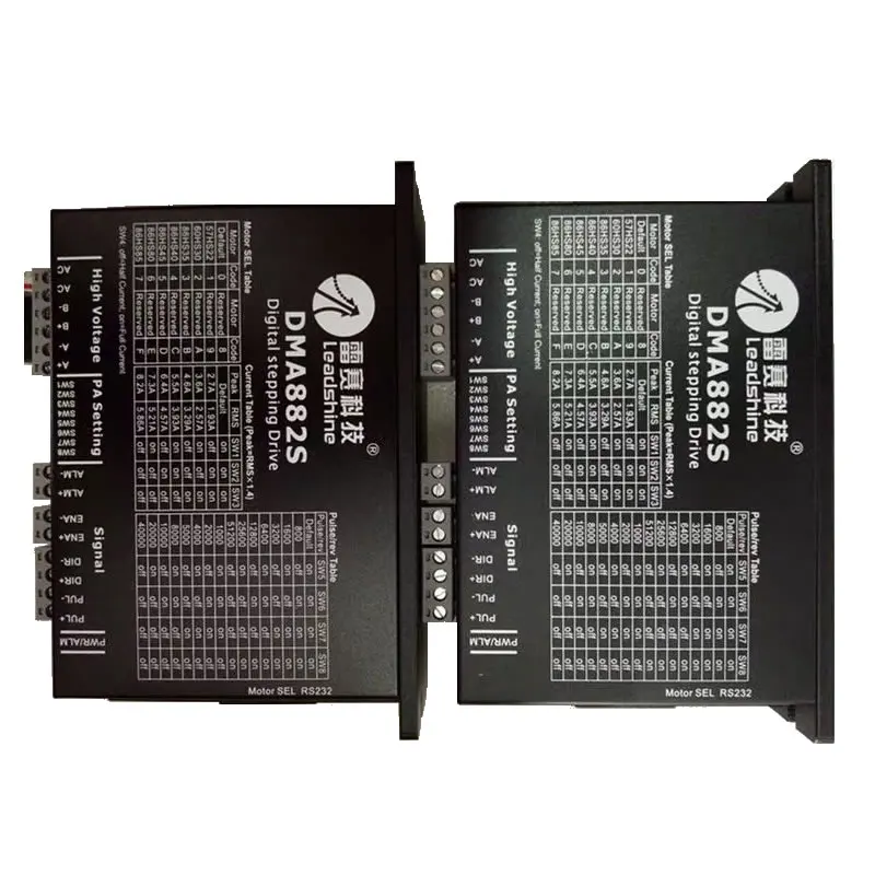 Leadshine 2 Phase 8.2A 20~75VAC 30~100VDC Stepper Drive DMA882S Digital Stepping Motor Driver
Leadshine 2 Phase 8.2A 20~75VAC 30~100VDC Stepper Drive DMA882S Digital Stepping Motor Driver