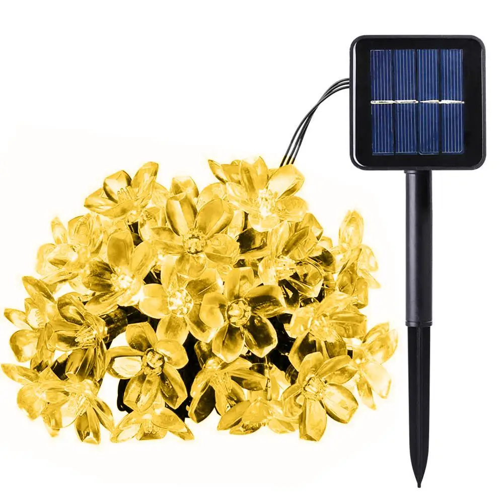 20/50LED Solar Power Cherry Blossom Fairy String Light Outdoor Decorative Lamp Environmental Protection Energy Saving
20/50LED Solar Power Cherry Blossom Fairy String Light Outdoor Decorative Lamp Environmental Protection Energy Saving