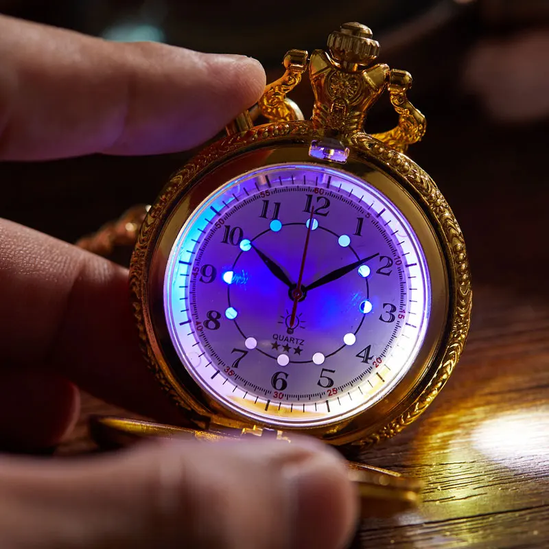 Nw Train Locomotive Engine Pattern LED lighting Flash Quartz Pocket Watch Necklace Pendant Chain Unisex Gifts Clock cep saatie
Nw Train Locomotive Engine Pattern LED lighting Flash Quartz Pocket Watch Necklace Pendant Chain Unisex Gifts Clock cep saatie