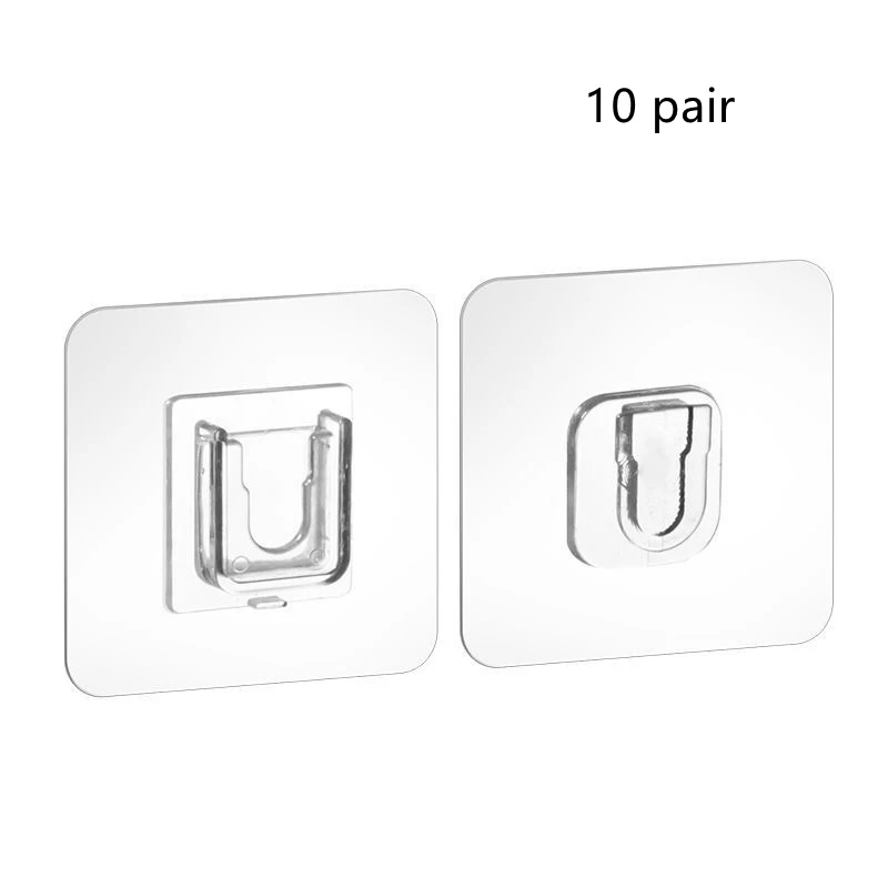 Настенная прозрачная вешалка с крючком на присосках 
Настенная прозрачная вешалка с крючком на присосках