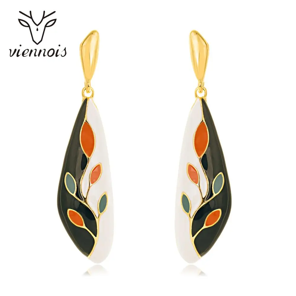 Viennois Korean Style Classic Enamel Drop Earrings For Women Multicolor Leaves Drop Earrings for Women Korean Fashion Jewelry
Viennois Korean Style Classic Enamel Drop Earrings For Women Multicolor Leaves Drop Earrings for Women Korean Fashion Jewelry