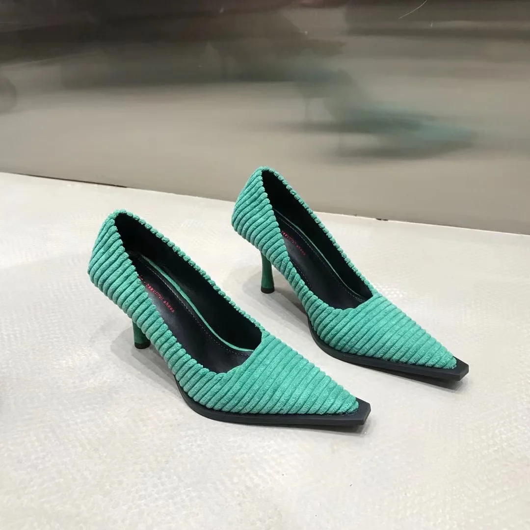 Pointed Toe Women Pumps Flock Design Thin High Heels Fashion Party Pumps Shallow Slip On Office Work Pumps Dress Mules Shoes
Pointed Toe Women Pumps Flock Design Thin High Heels Fashion Party Pumps Shallow Slip On Office Work Pumps Dress Mules Shoes