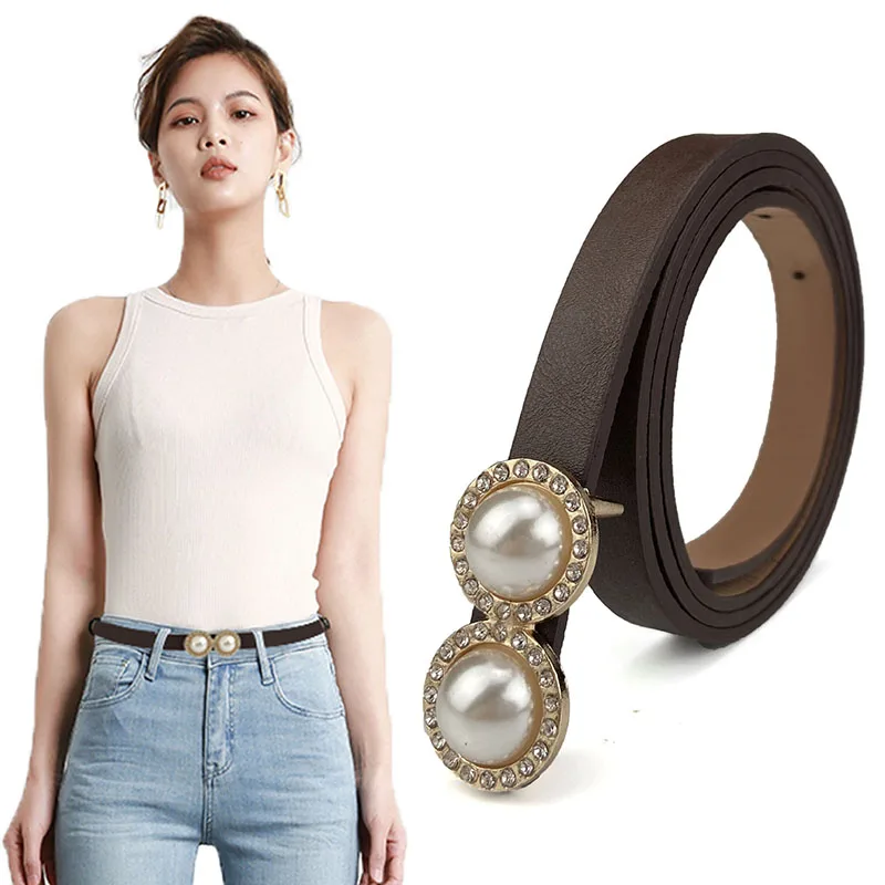 Fashion Pearl Buckle Belt Female Corset Thin Waist Strap Korean Style Ladies Small belt With Dress Skirt Jeans Waistband
Fashion Pearl Buckle Belt Female Corset Thin Waist Strap Korean Style Ladies Small belt With Dress Skirt Jeans Waistband