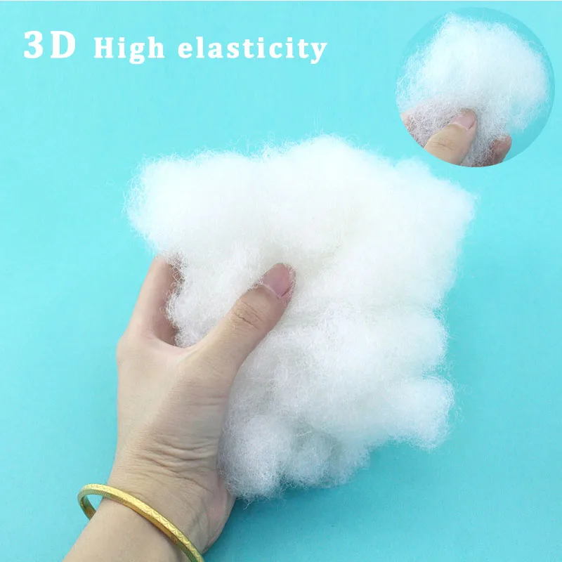 

High Elasticity Polyester Sofa Cushion Filling Material, 3D Padding PP Cotton Stuffing for Pillow, Plush Toys, DIY Handmade