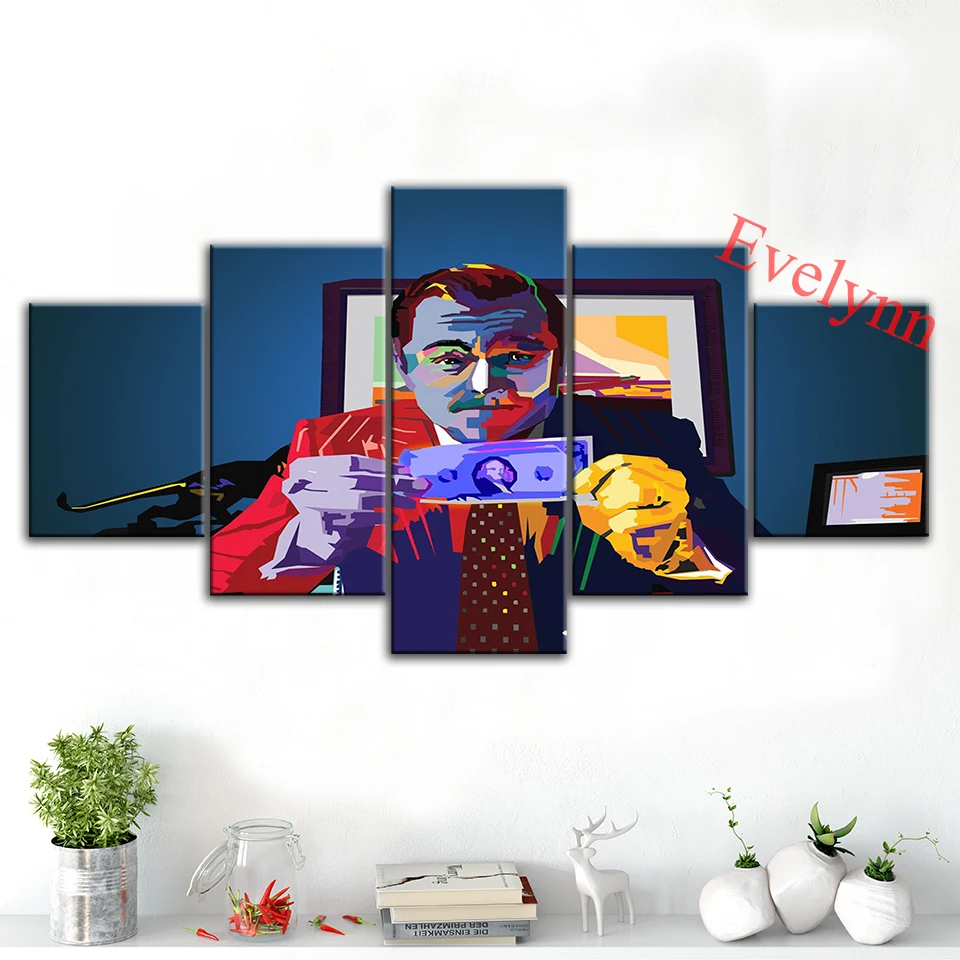 5 Pieces The Wolf Of Wall Street Posters And Prints Canvas Graffiti Wall Art Pictures For Living Room Home Decor Painting Frame
5 Pieces The Wolf Of Wall Street Posters And Prints Canvas Graffiti Wall Art Pictures For Living Room Home Decor Painting Frame
