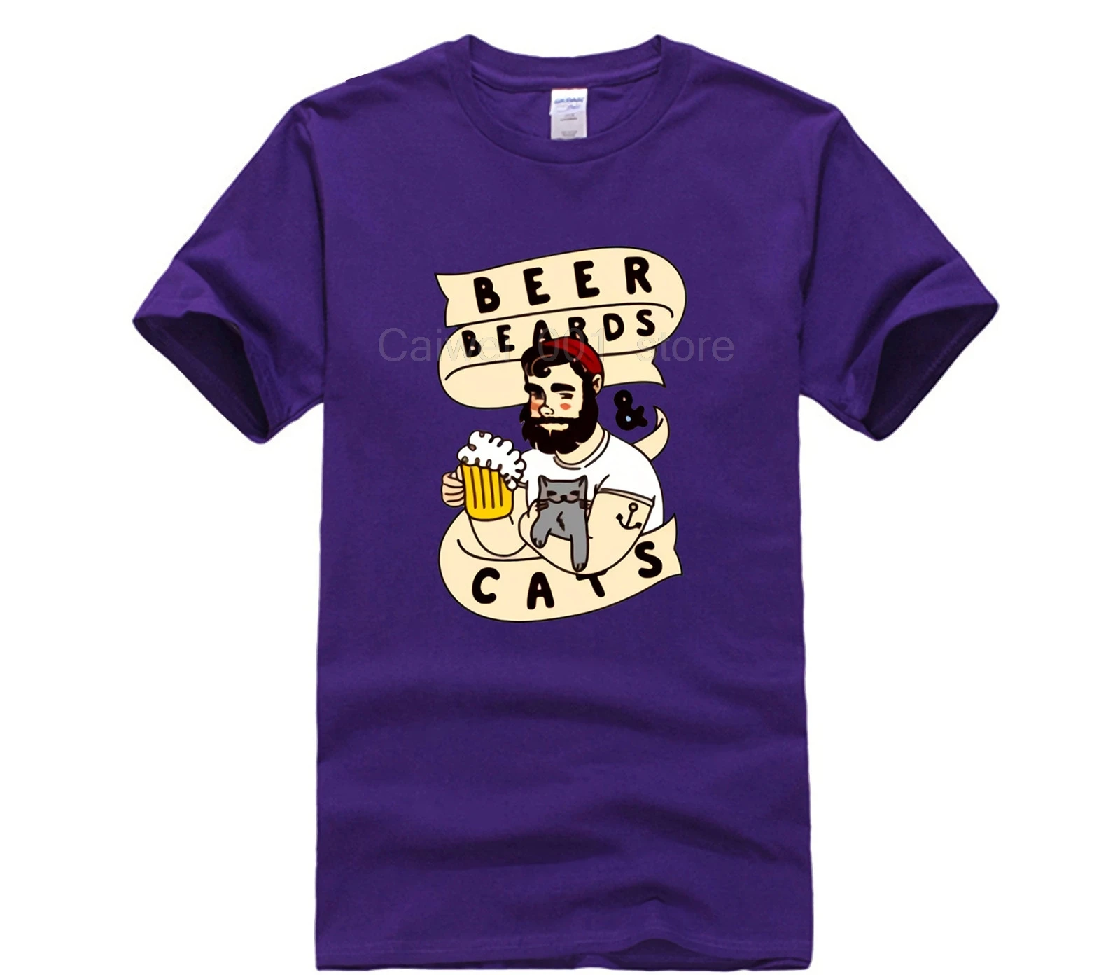 100% Cotton Fashion summer mens T shirt beer beards and cats t shirt Sports man's short sleeve T shirt
100% Cotton Fashion summer mens T shirt beer beards and cats t shirt Sports man's short sleeve T shirt