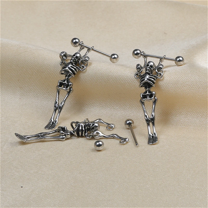 Skeleton Stainless Steel Earrings Jewelry For Men Pop Hip Hop Party Gothic Punk Earrings Jewelry Piercing 1pcs Halloween
Skeleton Stainless Steel Earrings Jewelry For Men Pop Hip Hop Party Gothic Punk Earrings Jewelry Piercing 1pcs Halloween