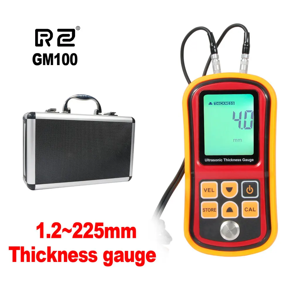 RZ Ultrasonic Thickness Gauge Paint Coating Car Film Thickness Gauge Range 1.2-255MM Digital Thickness Meter
RZ Ultrasonic Thickness Gauge Paint Coating Car Film Thickness Gauge Range 1.2-255MM Digital Thickness Meter