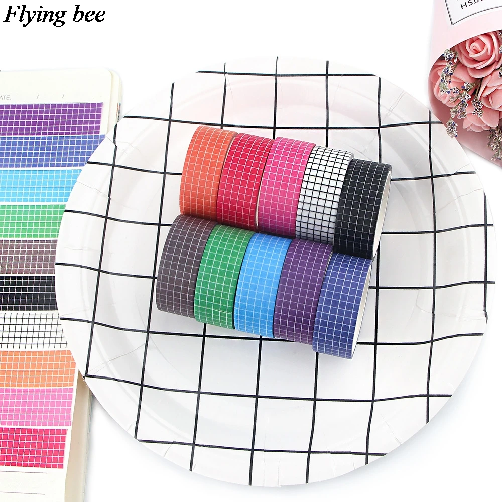 20pcs/lot Flyingbee 15mmX5m Colorful Grid Adhesive Tape Black Paper DIY Planner Adhesive Tapes Stickers Decorative Tapes X0917
20pcs/lot Flyingbee 15mmX5m Colorful Grid Adhesive Tape Black Paper DIY Planner Adhesive Tapes Stickers Decorative Tapes X0917