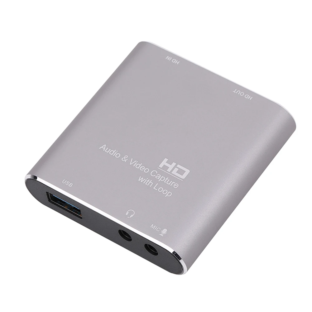 USB3.0 Live Streaming Audio PC Local Loop Out Game DVD Camcorder Video Capture Card With Mic 4K Aluminium Alloy 1080P 60fps
USB3.0 Live Streaming Audio PC Local Loop Out Game DVD Camcorder Video Capture Card With Mic 4K Aluminium Alloy 1080P 60fps