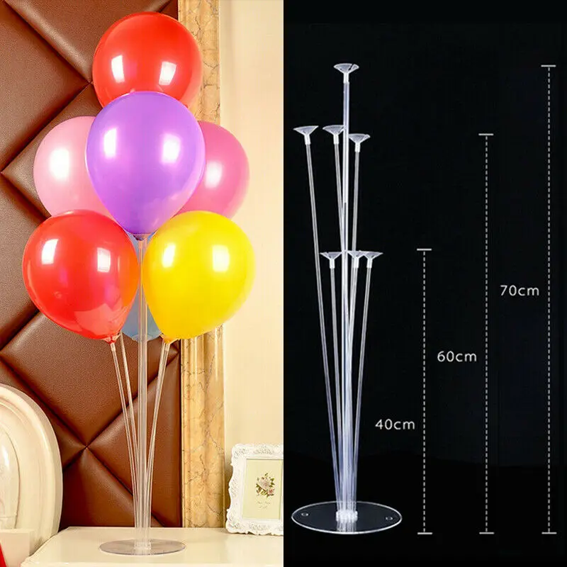 1 Set Column Upright Balloons Display Stand Wedding Party Decor Clear Balloon Stands Limit 100 | Дом и сад