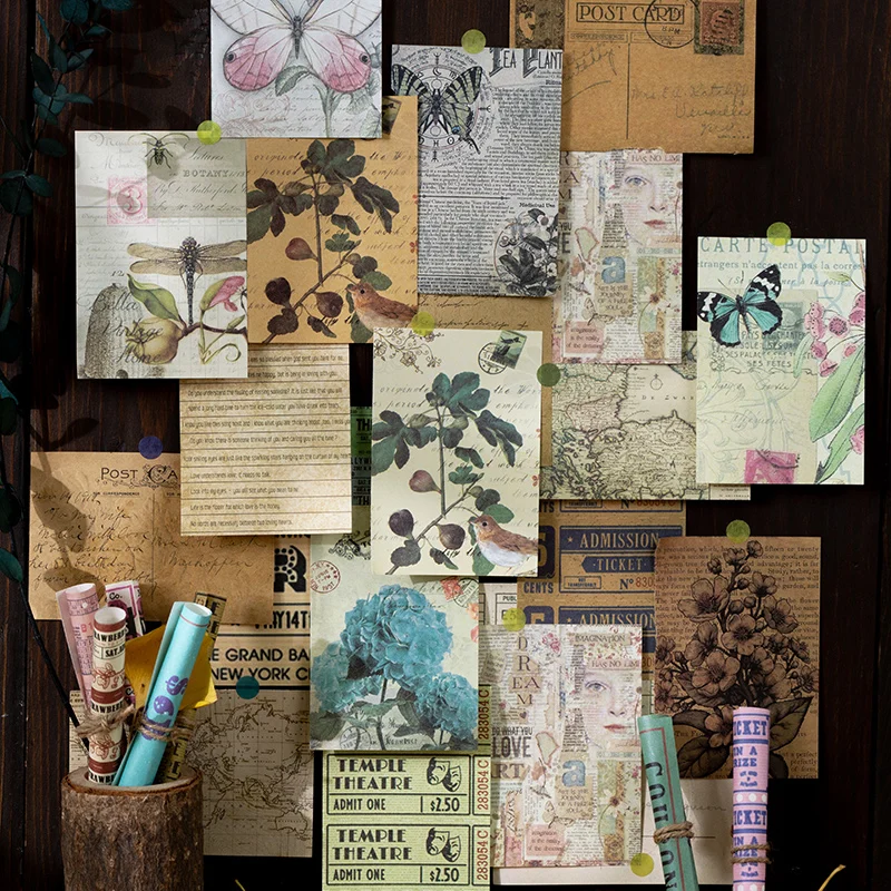 40 Pcs Vintage Decorative paper Diy Diary Album material paper Retro Style Junk Journal Scrapbooking Collage material paper
40 Pcs Vintage Decorative paper Diy Diary Album material paper Retro Style Junk Journal Scrapbooking Collage material paper