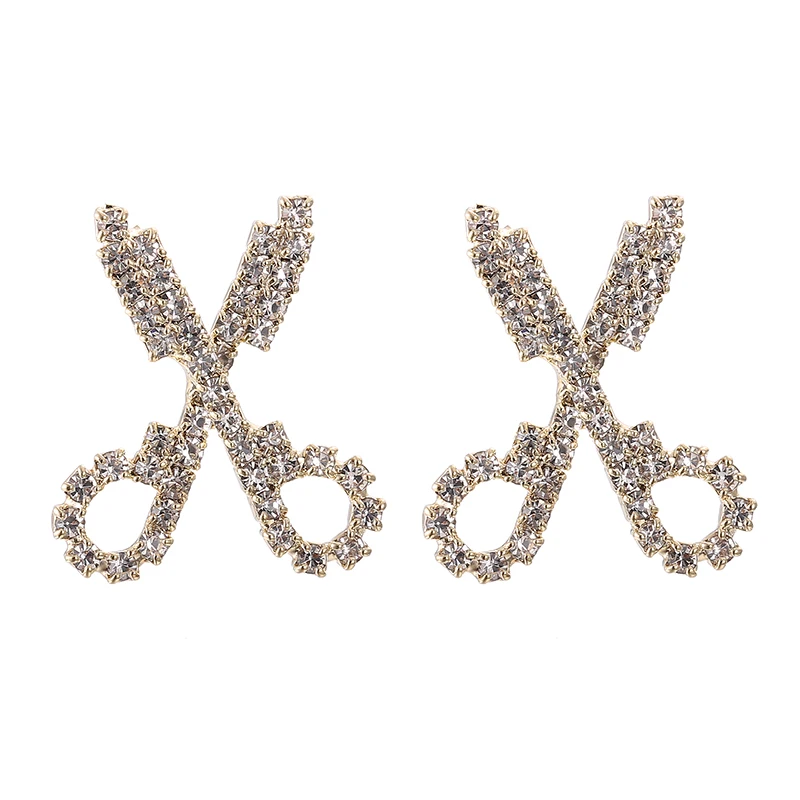 Vintage Hot Selling Scissors Shape Zircon Crystal Statement Earrings Woman 2022 Trend New Male Earrings
Vintage Hot Selling Scissors Shape Zircon Crystal Statement Earrings Woman 2022 Trend New Male Earrings