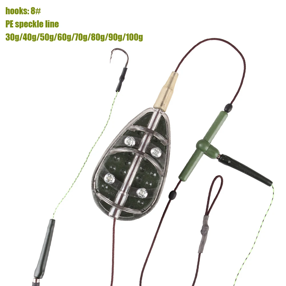 30g-100g Carp Fishing Feeders Fishhook Method Feeder Carp Fishing Bait Cage Holder Bait Mould Fishing Tackle Accessories
30g-100g Carp Fishing Feeders Fishhook Method Feeder Carp Fishing Bait Cage Holder Bait Mould Fishing Tackle Accessories