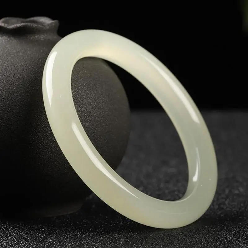 Natural Jade Bangle Women Fashion Jewellery White Jade Bracelet Temperament Accessories Jewellery Fine Jades Stone Bangles
Natural Jade Bangle Women Fashion Jewellery White Jade Bracelet Temperament Accessories Jewellery Fine Jades Stone Bangles